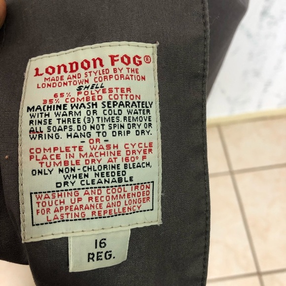 Vintage London fog trench coat - Picture 6 of 6